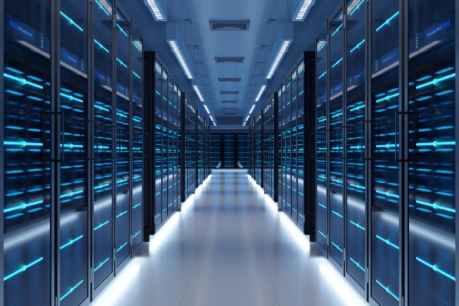 An image of a server room